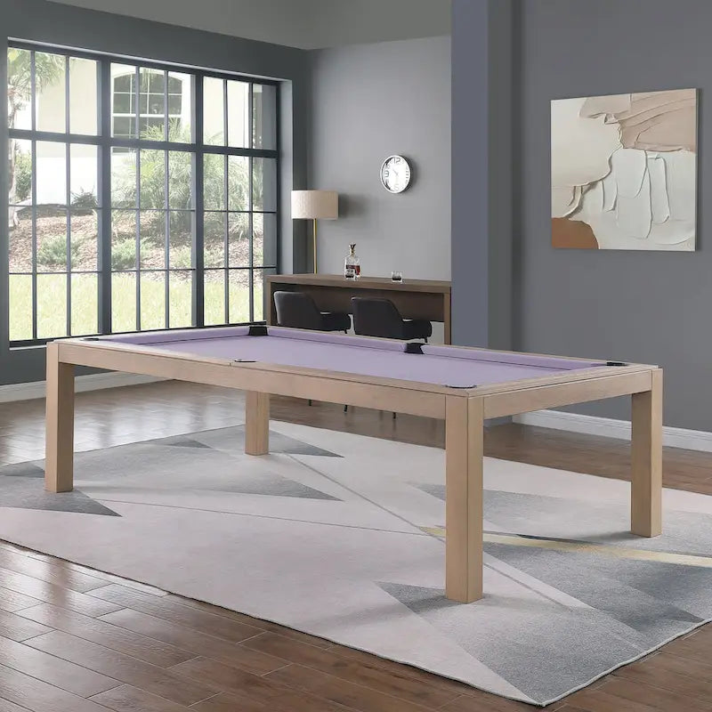 Table de billard Olivia 2,44 m (8 pi) en frêne flotté avec plateau de table intégré