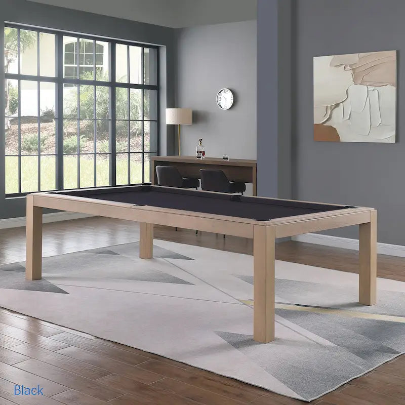 Table de billard Olivia 2,44 m (8 pi) en frêne flotté avec plateau de table intégré