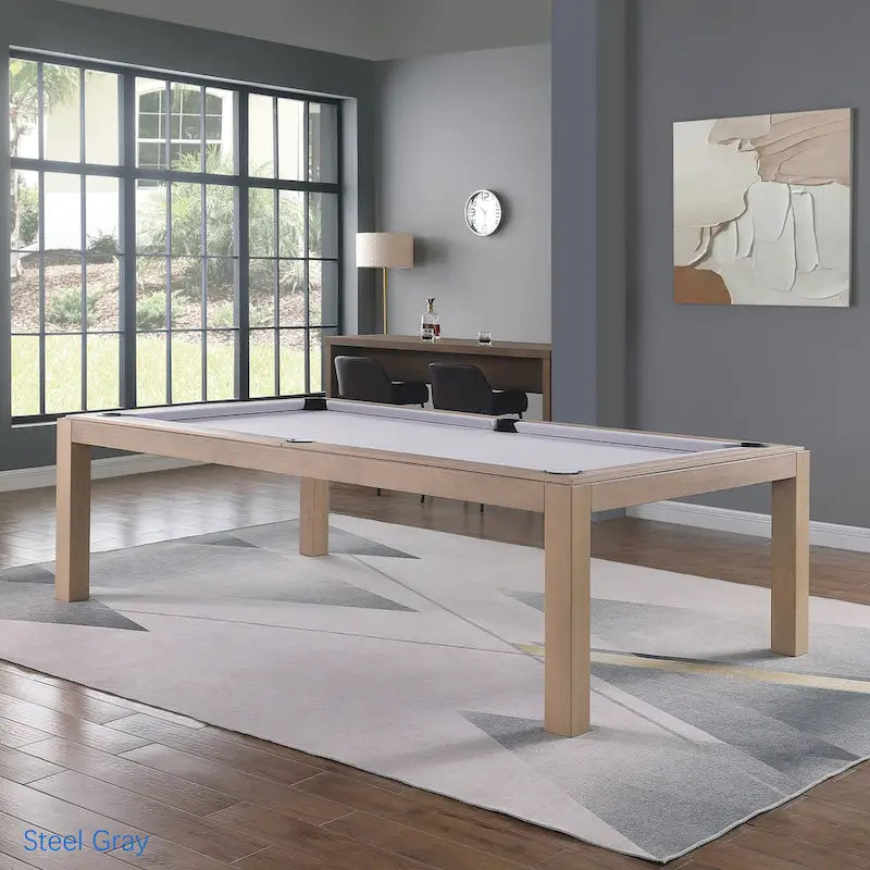 Table de billard Olivia 2,44 m (8 pi) en frêne flotté avec plateau de table intégré