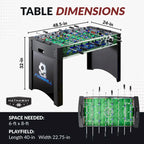 Table de baby-foot Hathaway Playoff de 1,20 m
