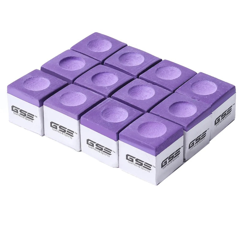 GSE Lot de 12 craies pour queues de billard, accessoires pour tables de billard