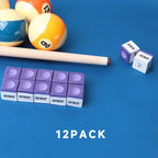 GSE Lot de 12 craies pour queues de billard, accessoires pour tables de billard