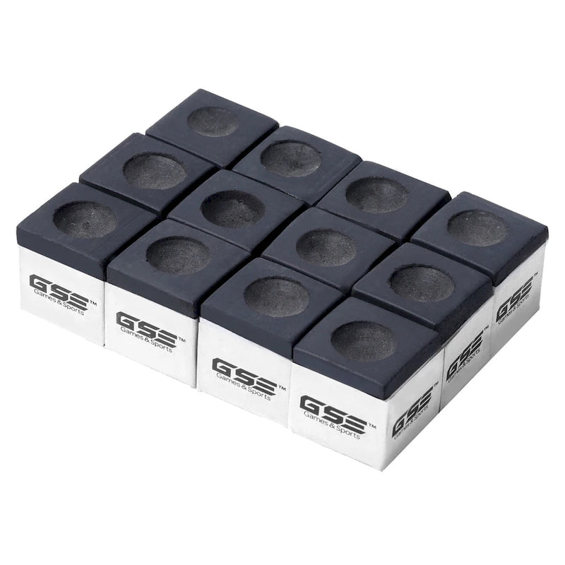 GSE Lot de 12 craies pour queues de billard, accessoires pour tables de billard