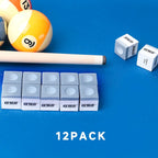 GSE Lot de 12 craies pour queues de billard, accessoires pour tables de billard