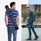 Étui de transport ovale rigide GSE 2x2 pour queues de billard, pouvant contenir 2 fûts/2 flèches (5 couleurs)