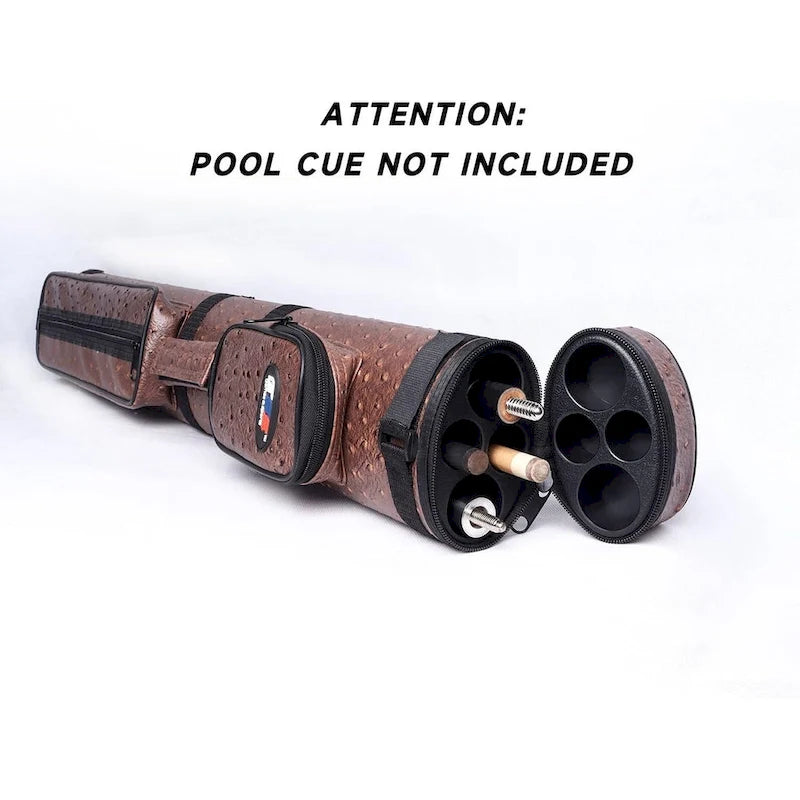 Étui de transport ovale rigide GSE 2x2 pour queues de billard, pouvant contenir 2 fûts/2 flèches (5 couleurs)
