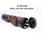 Étui de transport ovale rigide GSE 2x2 pour queues de billard, pouvant contenir 2 fûts/2 flèches (5 couleurs)