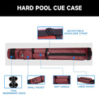 Étui de transport ovale rigide GSE 2x2 pour queues de billard, pouvant contenir 2 fûts/2 flèches (5 couleurs)