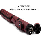 Étui de transport ovale rigide GSE 2x2 pour queues de billard, pouvant contenir 2 fûts/2 flèches (5 couleurs)