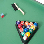 Table de billard HomCom 55 pouces en polaire réaliste, compacte, légère et pliable