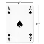 Cartes à jouer GSE 8 x 11 Super Jumbo, jeu de cartes géant, très grandes cartes à jouer pour tous les âges