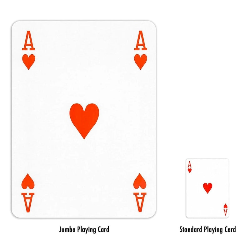 Cartes à jouer GSE 8 x 11 Super Jumbo, jeu de cartes géant, très grandes cartes à jouer pour tous les âges