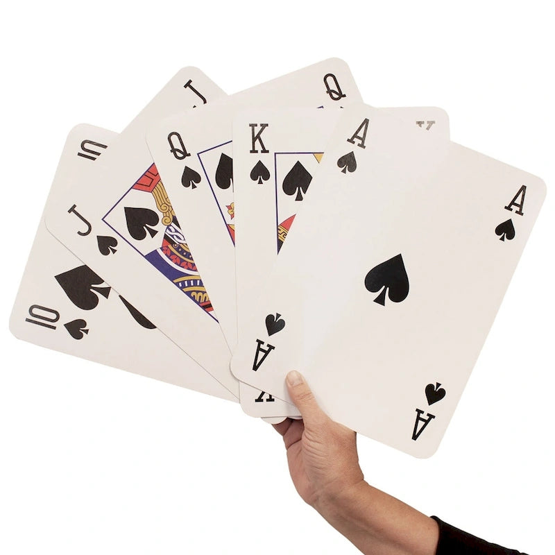 Cartes à jouer GSE 8 x 11 Super Jumbo, jeu de cartes géant, très grandes cartes à jouer pour tous les âges