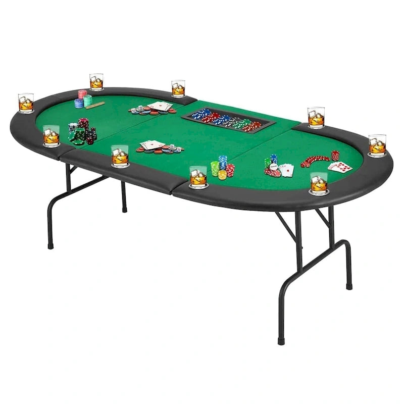 Jeu de poker à 9 joueurs avec AVAWING - Table de poker de casino et loisirs
