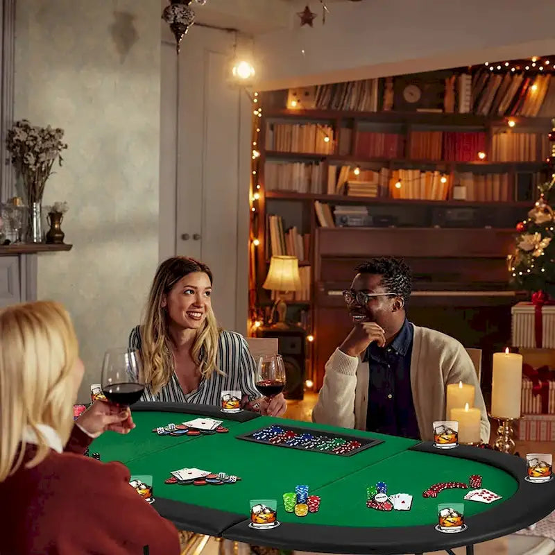 Jeu de poker à 9 joueurs avec AVAWING - Table de poker de casino et loisirs