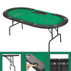 Jeu de poker à 9 joueurs avec AVAWING - Table de poker de casino et loisirs