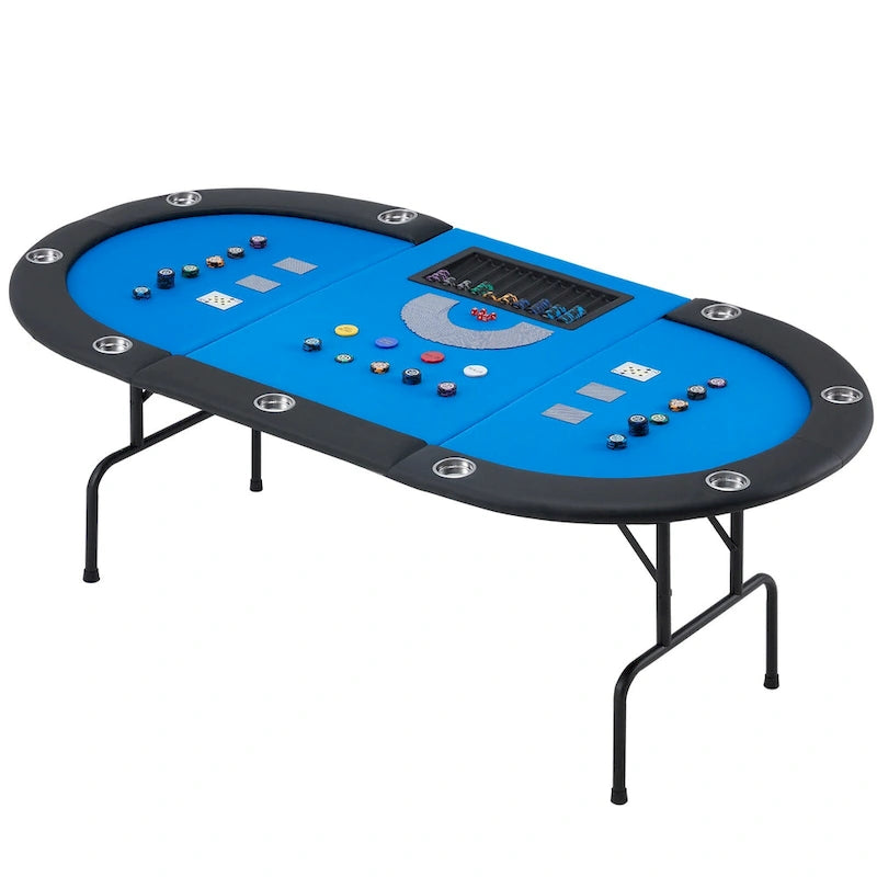 Jeu de poker à 9 joueurs avec AVAWING - Table de poker de casino et loisirs