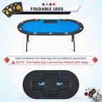 Jeu de poker à 9 joueurs avec AVAWING - Table de poker de casino et loisirs