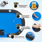 Jeu de poker à 9 joueurs avec AVAWING - Table de poker de casino et loisirs
