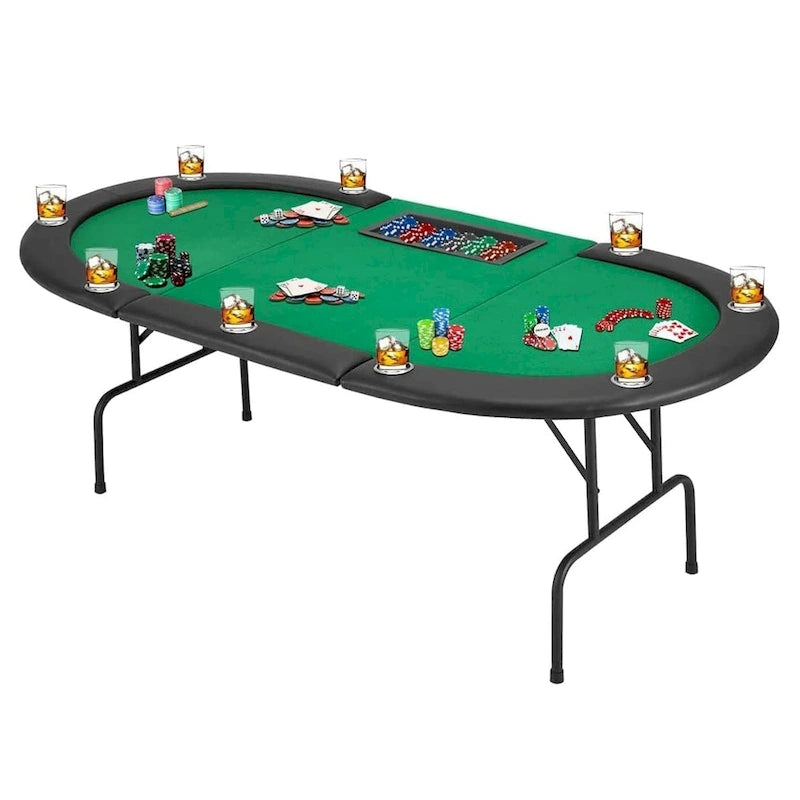 Jeu de poker à 9 joueurs avec AVAWING - Table de poker de casino et loisirs
