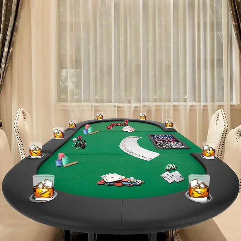 Jeu de poker à 9 joueurs avec AVAWING - Table de poker de casino et loisirs