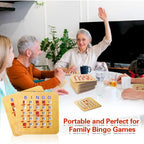 Cartes de bingo GSE à obturateur avec curseur de réinitialisation rapide. Cartes de bingo réutilisables à réinitialisation par glissement du bout des doigts.