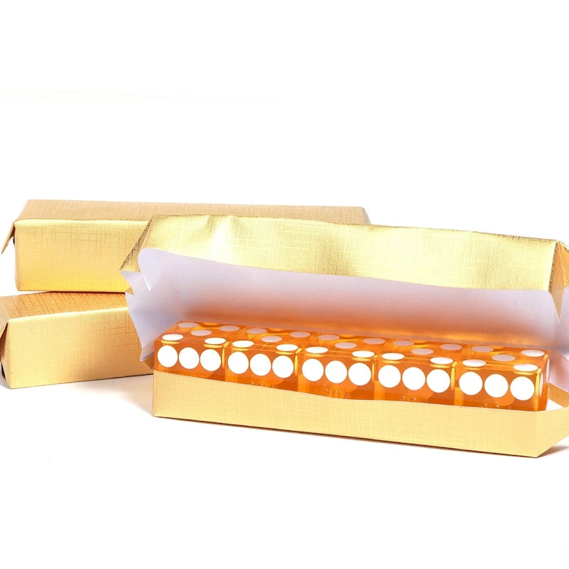 Ensemble de 5 dés de casino GSE AAA Grade 19 mm avec numéros de série correspondants pour jeux de rôle, empilage de dés et Yahtzee.
