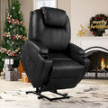 Fauteuil de salon inclinable massant Moasis PU, fauteuil releveur électrique
