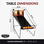 Jeu d'arcade de basketball double Hathaway Sure Shot 81 pouces avec affichage LED du score