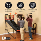 Jeu d'arcade de basketball double Hathaway Sure Shot 81 pouces avec affichage LED du score