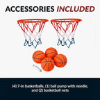 Jeu d'arcade de basketball double Hathaway Sure Shot 81 pouces avec affichage LED du score