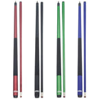 Ensemble de 4 queues de billard GSE en composite graphite-fibre de verre mat. Ensemble de 2 queues de billard de 58 pouces (147 cm) pour usage domestique ou commercial.