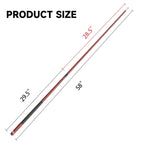 Ensemble de 4 queues de billard GSE en composite graphite-fibre de verre mat. Ensemble de 2 queues de billard de 58 pouces (147 cm) pour usage domestique ou commercial.