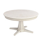 Table de jeu ronde traditionnelle Nami en bois blanc antique de 54 pouces par Furniture of America