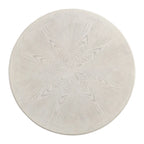Table de jeu ronde traditionnelle Nami en bois blanc antique de 54 pouces par Furniture of America