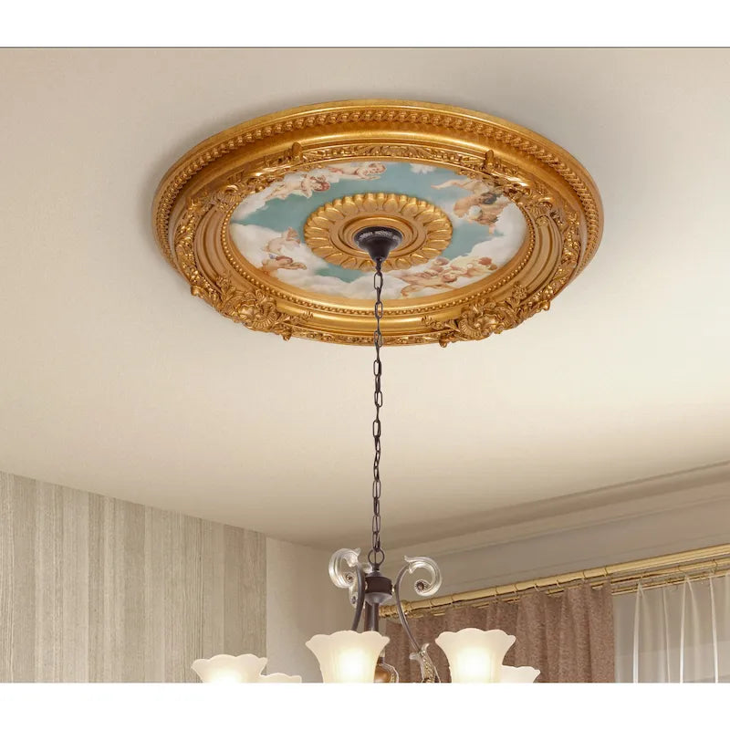 24in Cherub Sky Ceiling Medallion