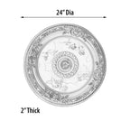 Médaillon de plafond chérubin ciel de 24 pouces