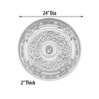 Médaillon de plafond chérubin ciel de 24 pouces