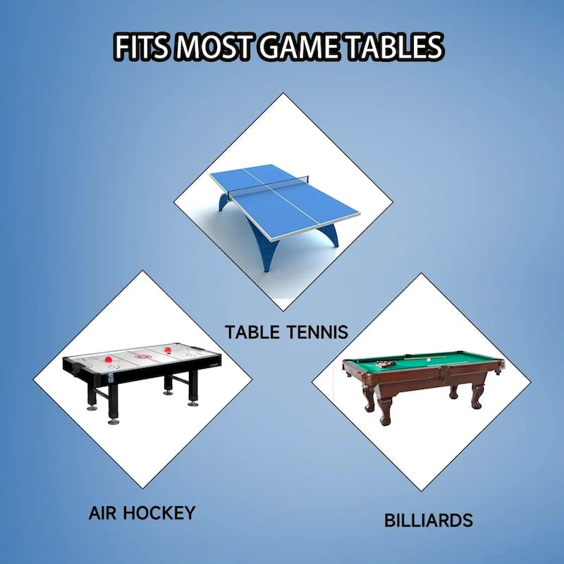 Housse de billard GSE 7 pi/8 pi/9 pi en similicuir PU résistant - Noir
