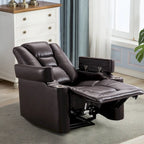 Fauteuil inclinable électrique en cuir pour home cinéma, confortable