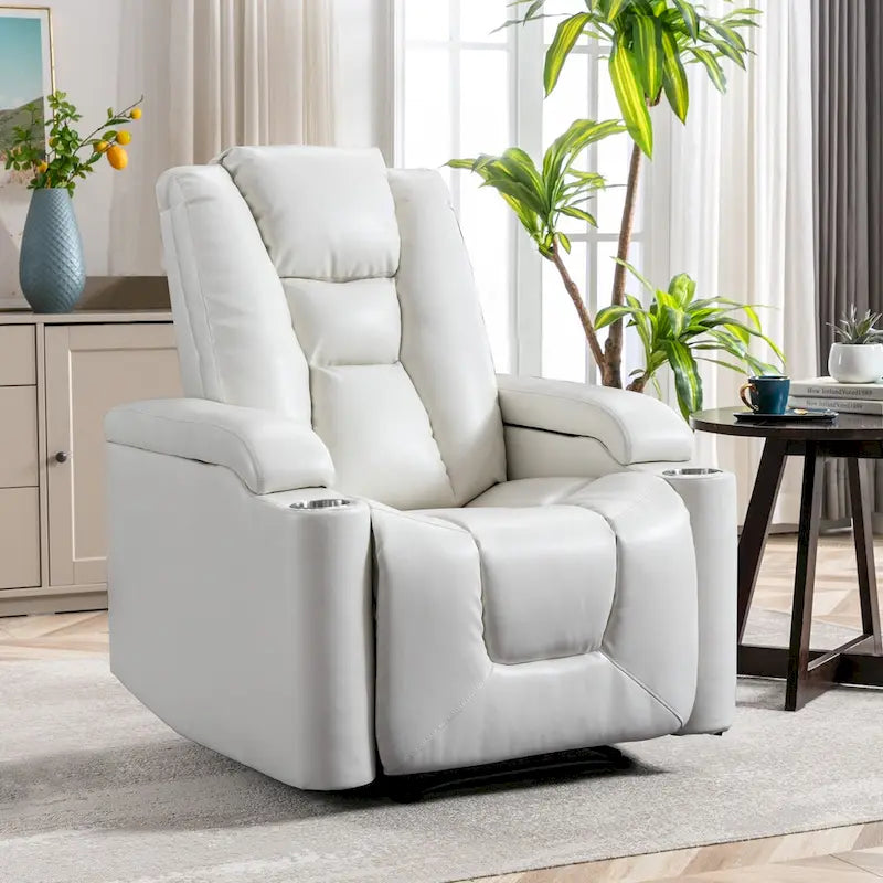 Fauteuil inclinable électrique en cuir pour home cinéma, confortable