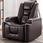 Fauteuil inclinable électrique en cuir pour home cinéma, confortable