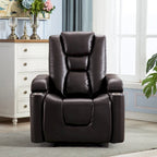 Fauteuil inclinable électrique en cuir pour home cinéma, confortable