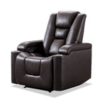 Fauteuil inclinable électrique en cuir pour home cinéma, confortable