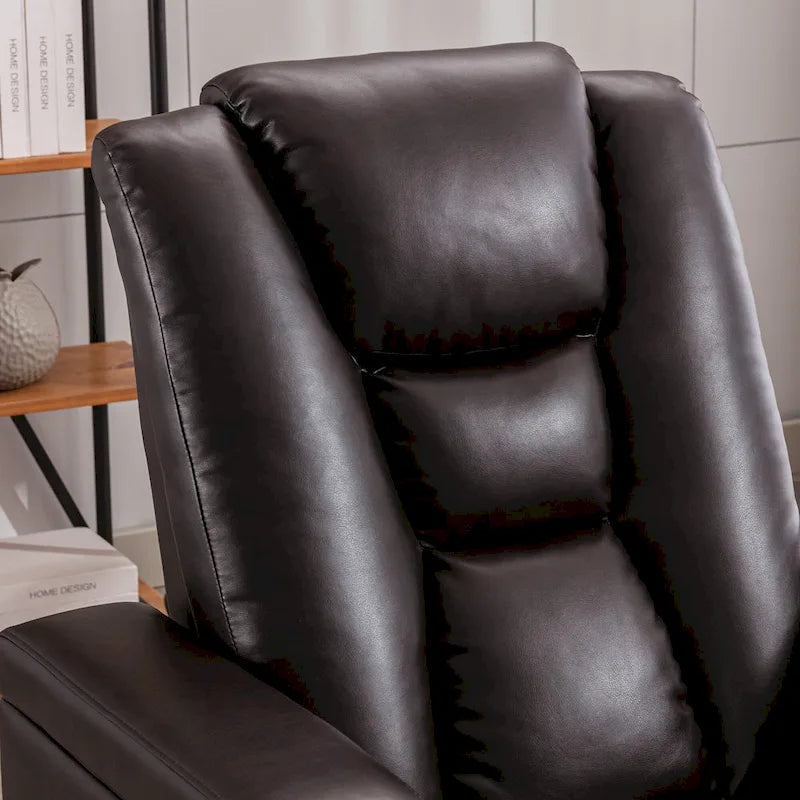 Fauteuil inclinable électrique en cuir pour home cinéma, confortable