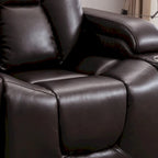 Fauteuil inclinable électrique en cuir pour home cinéma, confortable