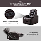 Fauteuil inclinable électrique en cuir pour home cinéma, confortable