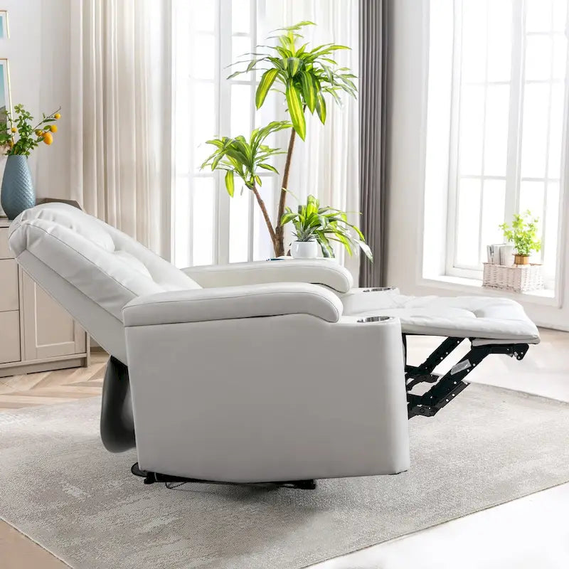 Fauteuil inclinable électrique en cuir pour home cinéma, confortable