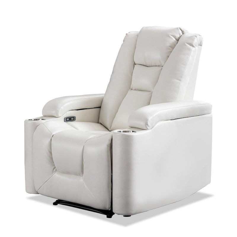 Fauteuil inclinable électrique en cuir pour home cinéma, confortable