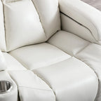 Fauteuil inclinable électrique en cuir pour home cinéma, confortable